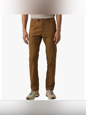 PrAna Stretch Zion Pant II Sz40x30 Sepia Hiking Slim Tapered Hiking Trek Cargo